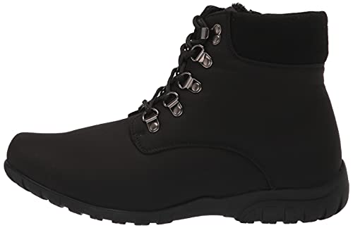 Propét Women's Dani Ankle Lace Snow Boot, Black, 7 Wide