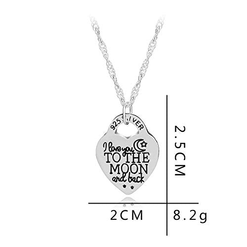 Hithop Silver Color Elegant Heart Pendant Necklace for Women Jewelry Accessories Gift Creative Design