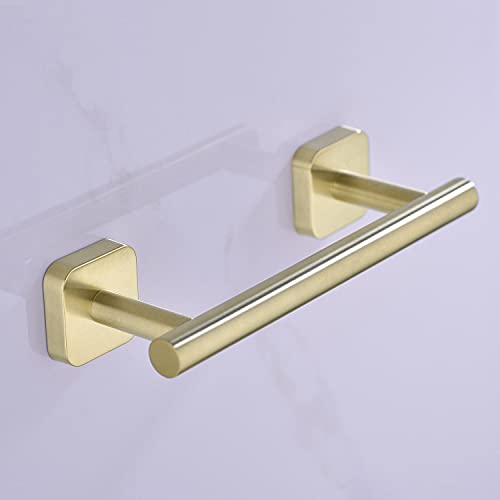 9 Inches Towel Bar for Bathroom Hanky Holder Bath Towel Rail Wall Mounted Kitchen Dish Clothes Hanger SUS304 Stainless Steel, Brushed Gold