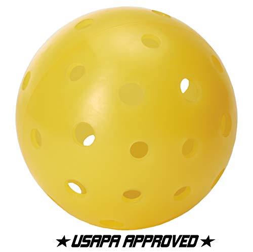 TOURNA Strike Outdoor Pickleballs (12 Pack) - USAPA Approved, Optic Yellow (PIKL-12-OY-O)