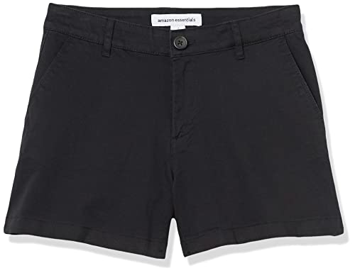 Amazon Essentials Women's Mid-Rise Slim-Fit 3.5 Inch Inseam Khaki Short, Khaki Brown, 20