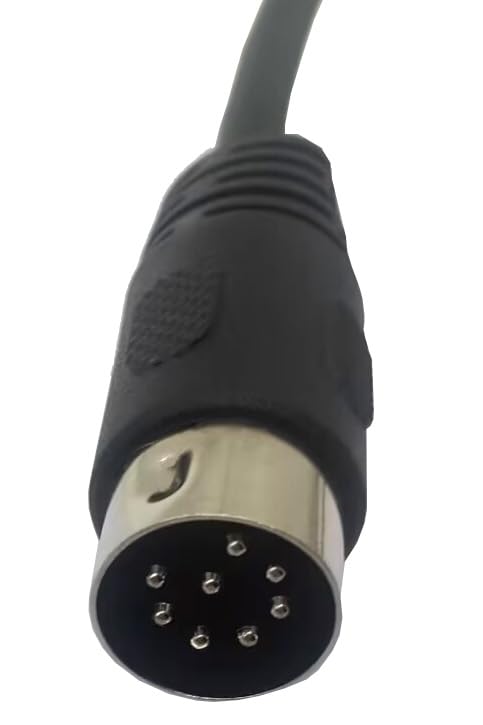 Traovien 8 Pin Din Male to Female Speaker Extension Converter Adapter Cable Suitable for Most Range of Audio Systems and Televisions.(8pin Din Male to Female 1.6Ft/0.5m)