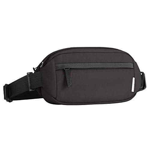 Travelon Origin-Sustainable Anti-Theft-Hip Pack Waistpack/Crossbody, Black, One Size