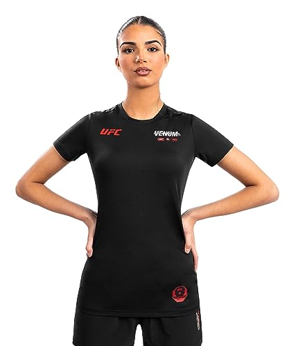 Venum Women's Standard UFC Adrenaline Fight Week Dry-TECH T-Shirt Black