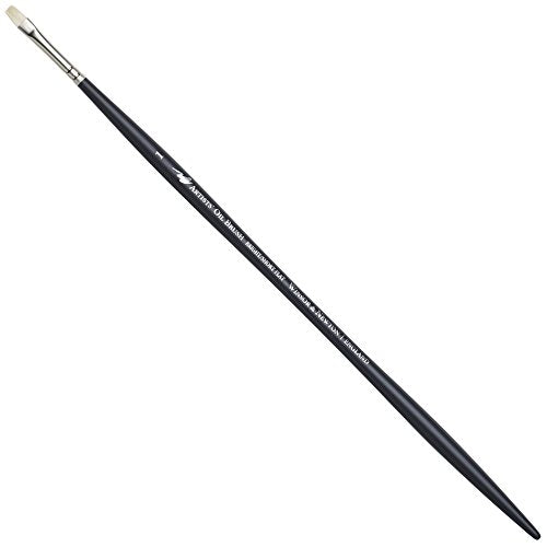 Winsor & Newton Artison Oil Hog Brush, Long Handle Size 1, Bright