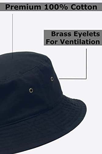 Utmost Bucket Hat 100% Cotton & Denim Lightweight Packable Outdoor Summer Beach Fishing Sun Hat(L/XL, 1pc Lavender)