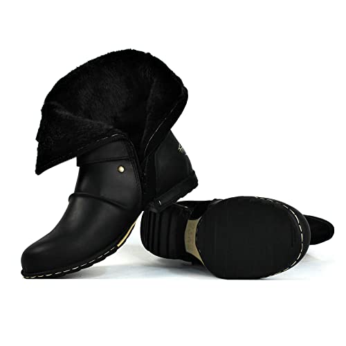 OSSTONE Moto Boots for Men Designer Fashion Zipper-up Leather Chukka Western Boots Casual Shoes OS-5008-1-H-Brown US 12