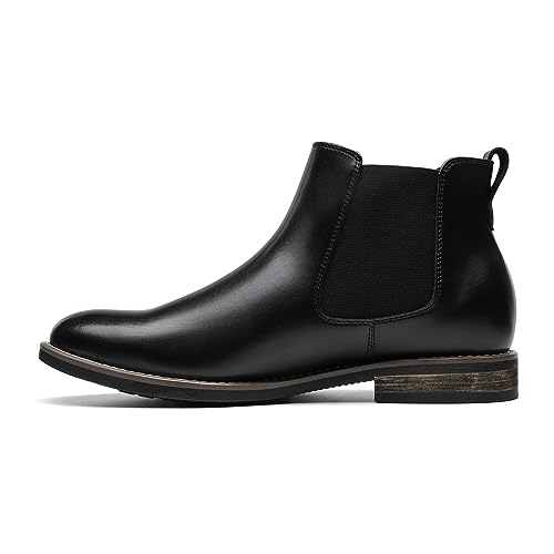 Bruno Marc Men's Chelsea Boots Dress Ankle Slip On Boots,Black,Size 14,URBAN-06-1