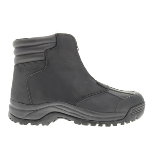 Propét Men's Blizzard Mid Zip, Black, 9 X-Wide US