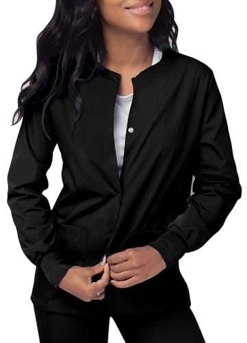 Sivvan Scrubs for Women - Front Snap Warm - Up Jacket - S8306 - Teal Blue - XS
