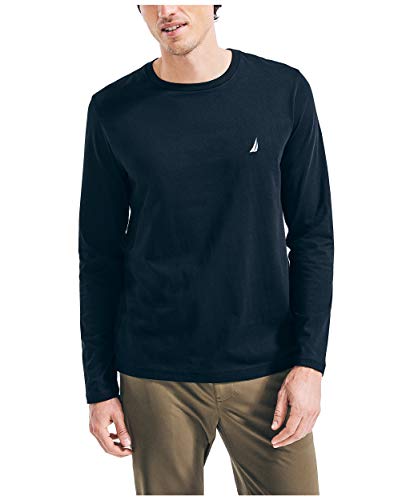 Nautica Men's J-Class Logo Long Sleeve T-Shirt, Zinfandel, XX-Large