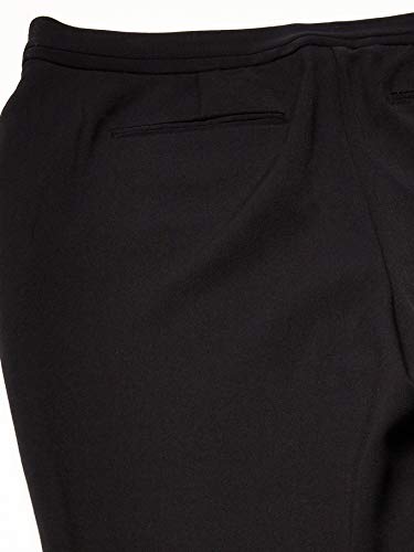 Rafaella Women's Curvy Fit Gabardine Slim Leg Pant, Black, 4