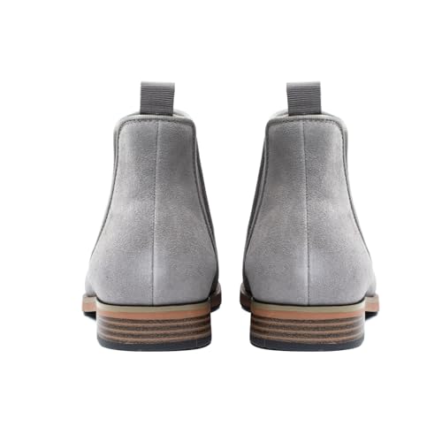 Black Chelsea Boots Men Classic Elastic Dress Boots Casual Men's Suede Chelsea Ankle Boots