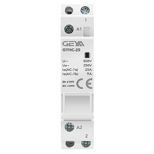 GEYA Automatic Modular Contactor Household Circuit Control Din Rail Mount 4Pole 63A 4NC AC220V