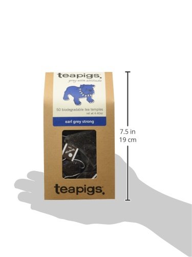 Teapigs Earl Grey Strong Tea Made with Whole Leaves (1 Pack of 50 Tea Bags)