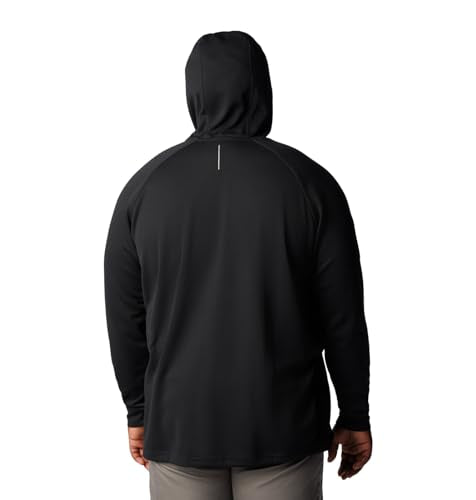 Columbia Men's Black Mesa Waffle Knit Hoodie, Black, X-Small