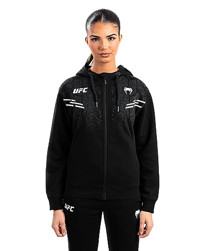 Venum Women's Standard UFC Adrenaline Replica Zip Hoodie, Black, XS