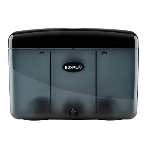EZbrnd Countertop SLIMFOLD Hand Towel Dispenser for Kitchen/Bathroom/Office/RV/Airbnb, Guest Towel Holder, Pearl Black
