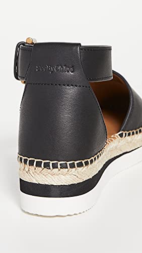 See by Chloe Women's Glyn Flat Espadrilles, Nero, Black, 5 Medium US