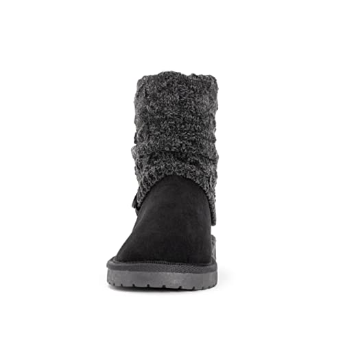 MUK LUKS Women's Laurel Boots, Navy, 11 Wide