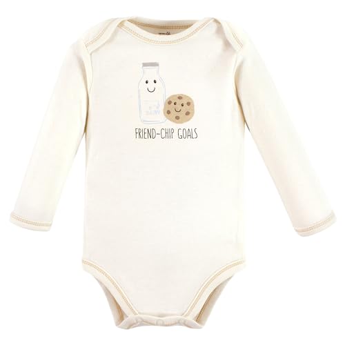 Touched by Nature baby boys Organic Cotton Long-sleeve Bodysuits T Shirt Set, Garden Floral, 9-12 Months US