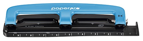 Bostitch Office EZ Squeeze™ Reduced Effort 3-Hole Punch, 12 Sheets, Blue (2103), 12 Sheet Blue