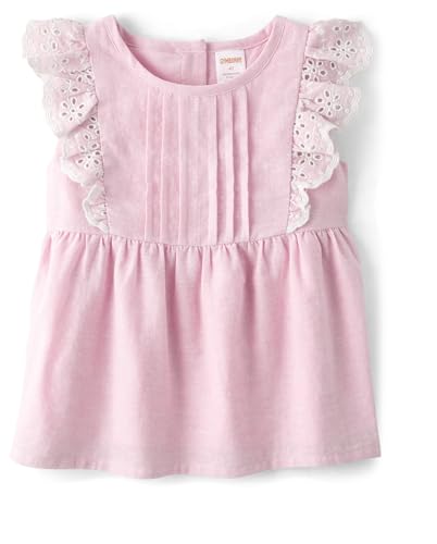 Gymboree,and Toddler Short Sleeve Woven Shirts,Simple Pink,2T