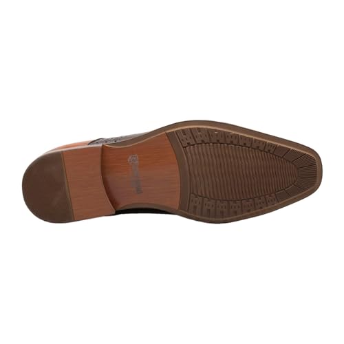 Stacy Adams Men's Halloway Lace Up Oxford, Cognac Multi, 12