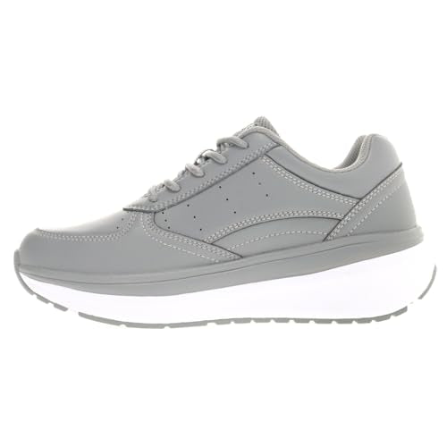 Propét Women's Ultima Leather Orthotic Athletic Shoes Grey 8.5 XX-Wide US