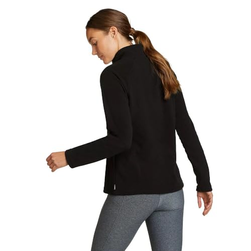 Eddie Bauer Women's Quest Fleece 1/4-Zip - Solid, Black, X-Small