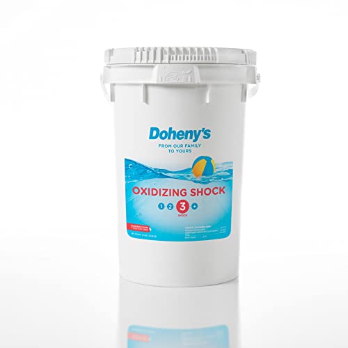 Doheny's Chlorine-Free Oxidizing Shock | Fast-Dissolving, Non-Chlorine Pool Shock | Removes Chloramines & Boosts Free Chlorine | Safe to Swim 15 Minutes After Application | 6 x 1lb Bags (6lb Total)