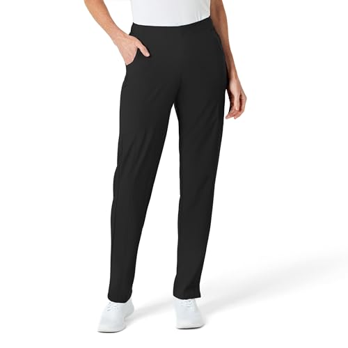 WonderWink W123 Women’s Flat-Front Double Cargo Pant — Galaxy Blue, 1X Tall