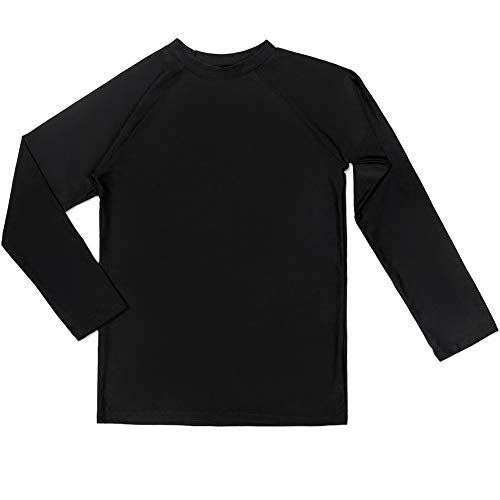 Bestry Boys' Long Sleeve Rashguard Swim Shirt Kids Toddler Swimwear Surf Tops UPF 50+ Sun Protection Dark Green