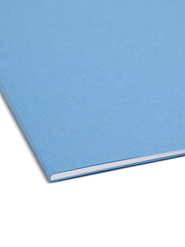 Smead Fastener File Folder, 2 Fasteners, Reinforced 1/3-Cut Tab, Legal Size, Blue, 50 per Box (17040)