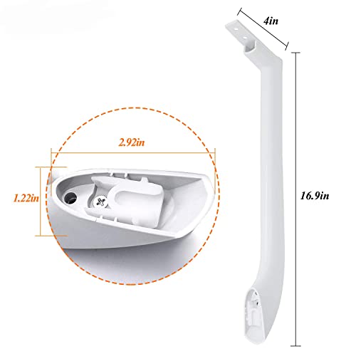5304486359 Refrigerator Door Handle 16 3/4" Replace 5304506469 5304504507 5304497105 AP6036330 242059504 Freezer Side FFTR1814QW4A FFTR1821QW0 FFTR1821QW1 FFTR1814QW3 LFTR1814LWK by Romalon