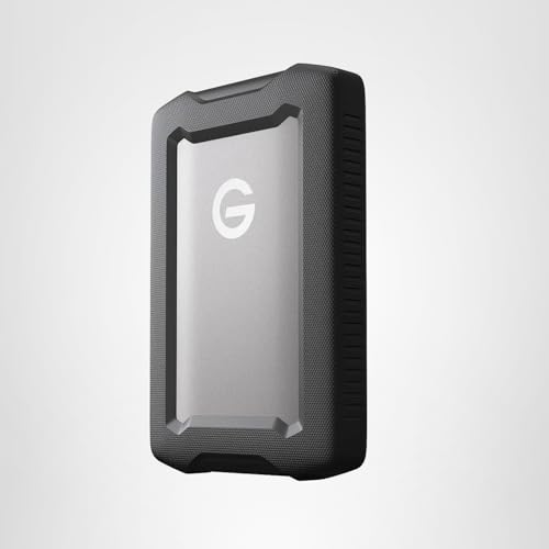 SanDisk Professional 5TB G-Drive ArmorATD - Rugged, Durable Portable External Hard Drive HDD, USB-C, USB 3.2 Gen 1 - SDPH81G-005T-GBA1D