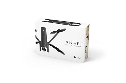 Parrot PF728000 ANAFI Drone, Foldable Quadcopter Drone with 4K HDR Camera, Compact, Silent & Autonomous, Realize your shots with a 180° vertical swivel camera, Dark Grey