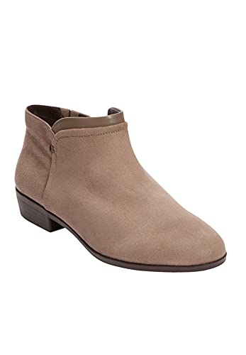 Comfortview Bexley Bootie Short Ankle Boot Women's Winter Shoes (Wide Widths Available) - 8 1/2 W, Black