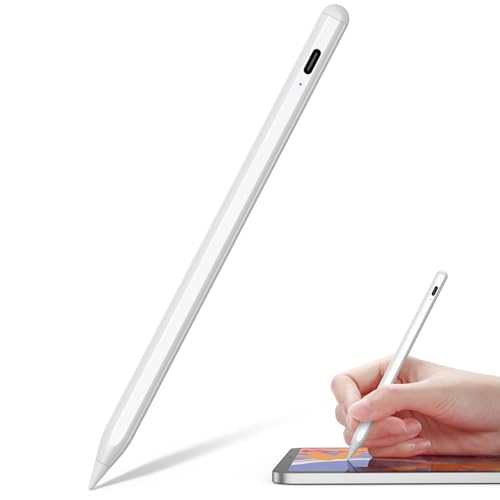 Stylus Pen for iPad 2018-2024 - NTHJOYS for Apple iPad Pencil with Palm Rejection, Magnetic, Tilt Sensitivity, Work for iPad Pro 11"/12.9", iPad Mini 5/6, iPad Air 3/4/5, iPad 6/7/8/9/10