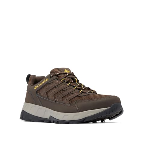 Columbia Men's Strata Trail Low, Cordovan/Golden Yellow, 10