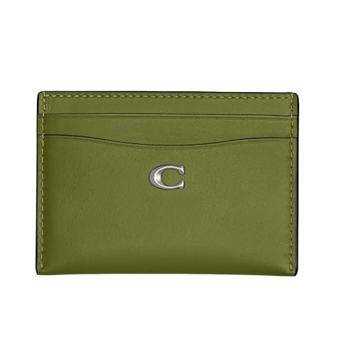 Coach Essential Card Case, Dark Lime