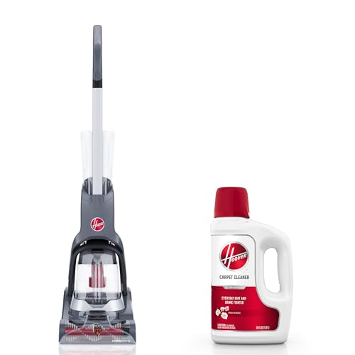 Hoover PowerDash Pet Advanced Compact Carpet Cleaner Machine with Above Floor Cleaning, for Carpet and Upholstery, Carpet Shampooer, Lightweight, Pet Stain and Odor Remover, FH55050PC, Grey