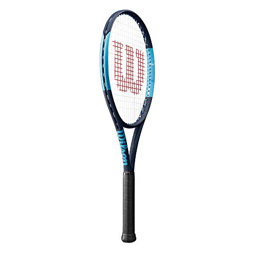 Wilson Ultra 100L V2 Adult Performance Tennis Racket - Grip Size 0 - 4", BLUE/NAVY
