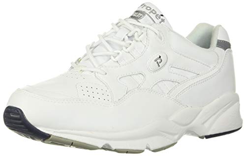 Propet Mens Stability Walker Walking Walking Sneakers Shoes - White - Size 8.5 2E