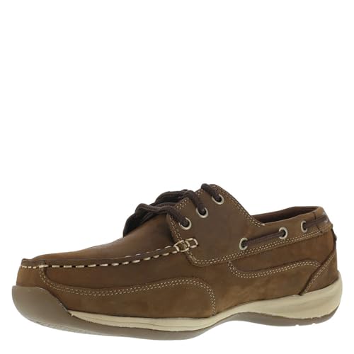 Rockport Mens Rk6736-m Sailing Club 3 Eye Tie Boat Shoe Work & Safety, Sailing Tan, 7 Wide US