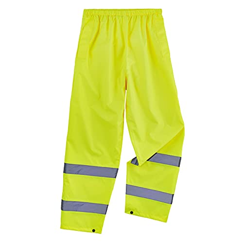 Ergodyne Standard Class E Lightweight Hi-Vis Rain Pants, Lime, Small