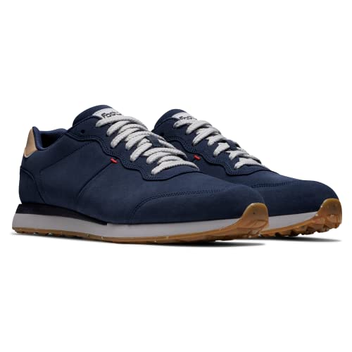 FootJoy Men's Contour Jogger Golf Shoe, Navy, 10 Wide