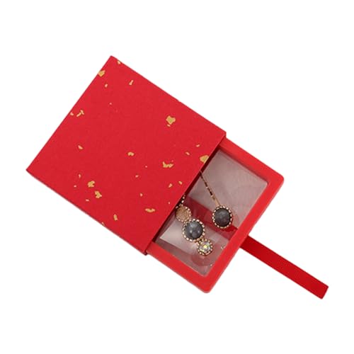 MOMOJIA 13 Colors Drawer Suspension Drawer Box Earrings Necklace Rings Storage Jewelry Box PE Film Jewelry Packaging Box Drawer Storage Boxes with Lids