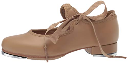 Bloch Girls' Annie Tyette Dance Shoe, Brown Tan, 8 W US