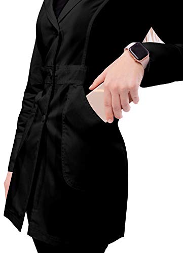 Adar Uniforms, Universal Lab Coats for Women - Perfection 32" Lab Coat - 811 - Black - XXS